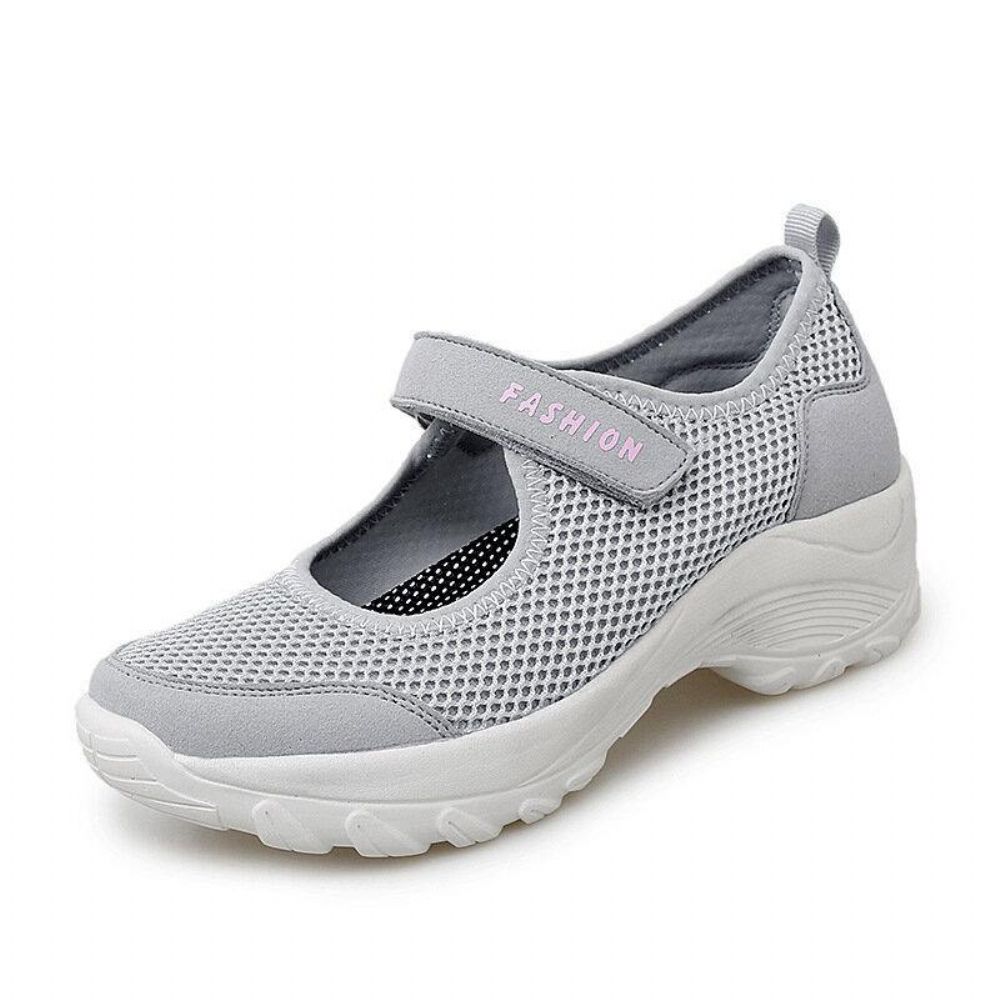 Dames Grote Maat Ademend Mesh Platform Outdoor Sportschoenen