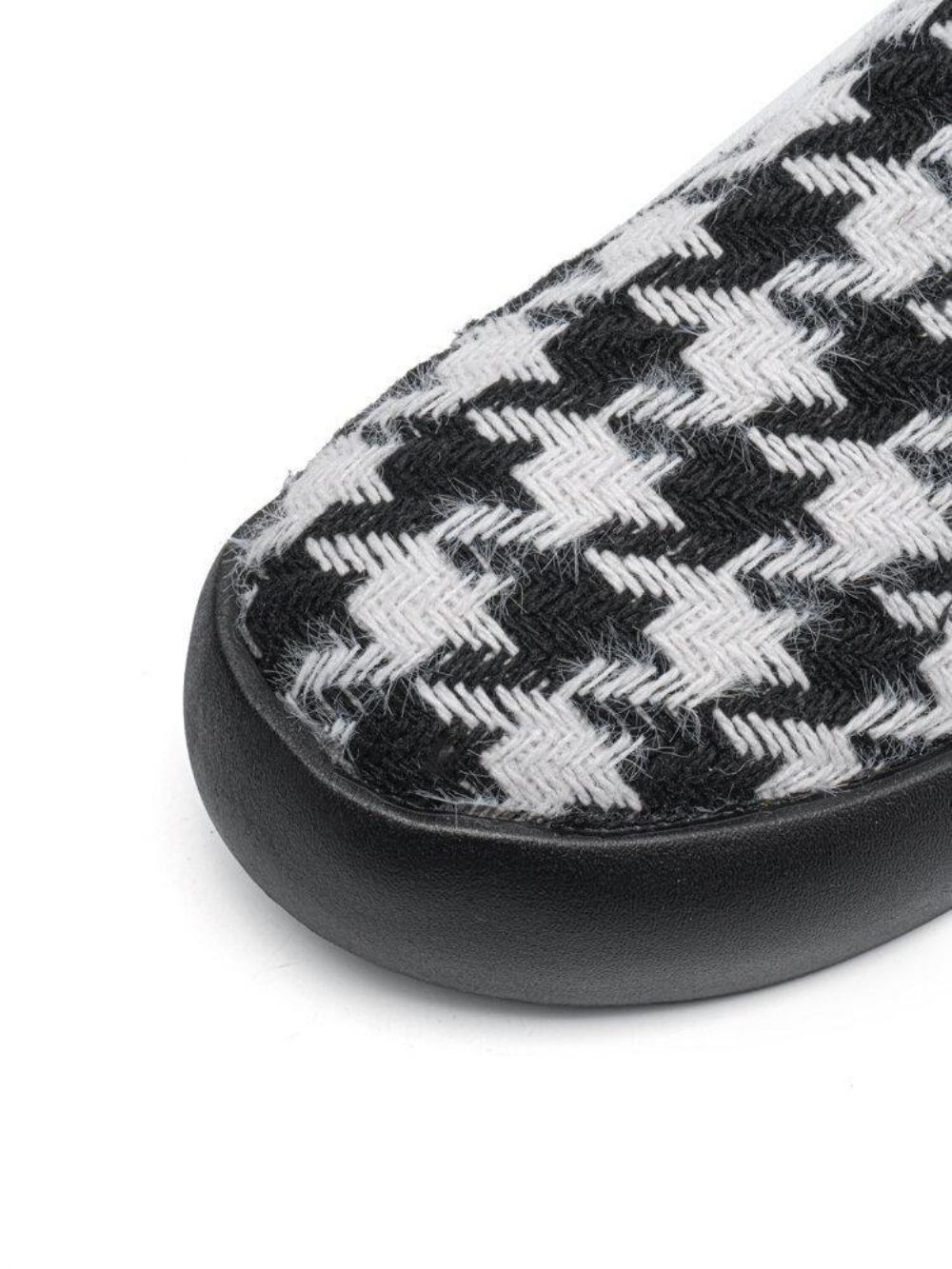 Dames Korte Houndstooth Elastische Band Warme Voering Wandelschoenen