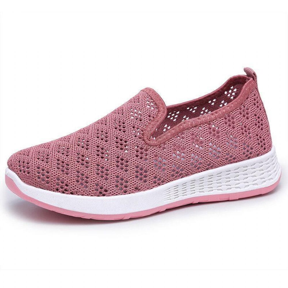 Dames Uitgehold Mesh Luie Slip-On Wandelschoenen