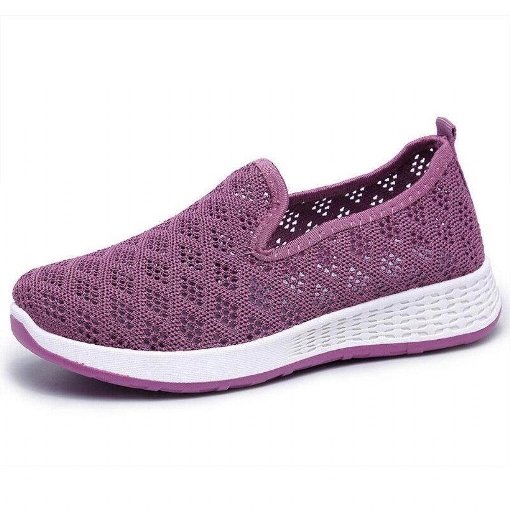 Dames Uitgehold Mesh Luie Slip-On Wandelschoenen