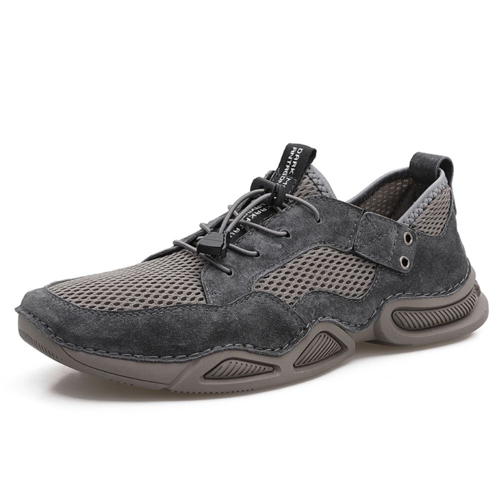 Heren Mesh Sneaker Ademend Lichtgewicht Casual Antislip Teen Beschermde Zachte Schoenen