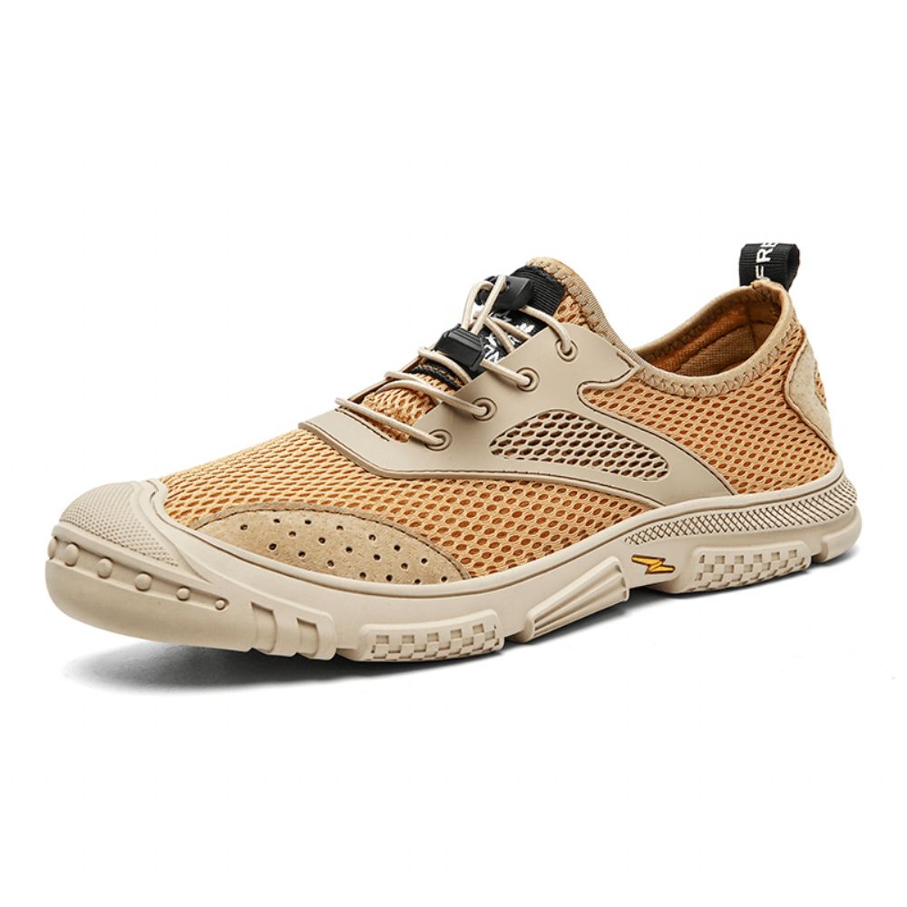 Heren Mesh Sneaker Casual Ademend Lichtgewicht Antislip Teen Beschermde Zachte Schoenen