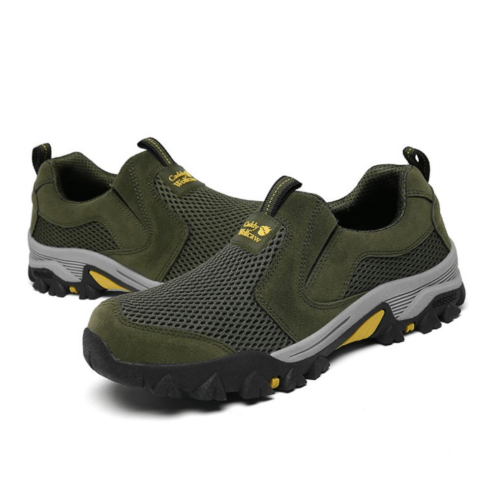 Heren Outdoor Mesh Stof Ademende Zachte Casual Wandelschoenen