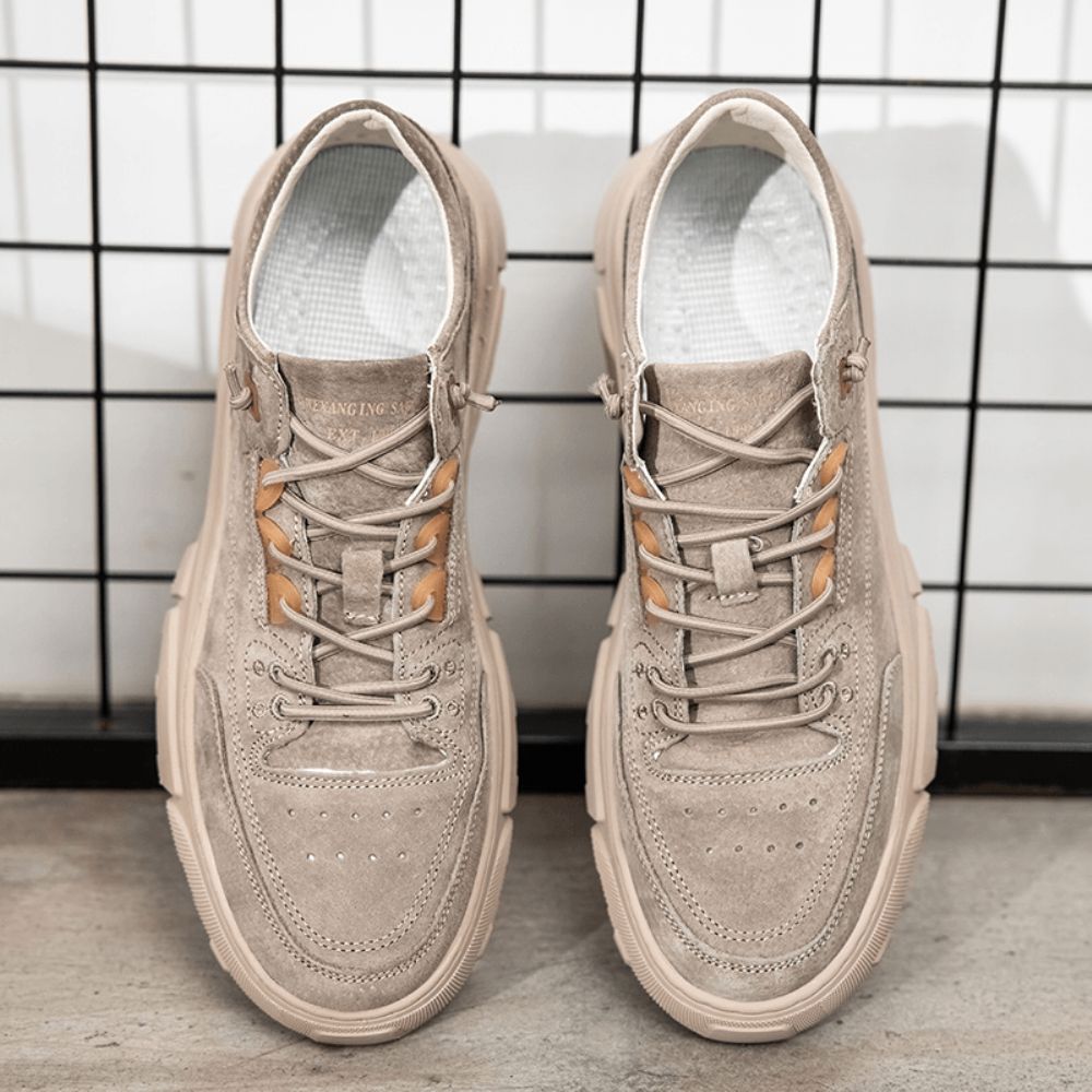 Heren Retro Comfortabele Ademende Lage Casual Tooling Sneakers