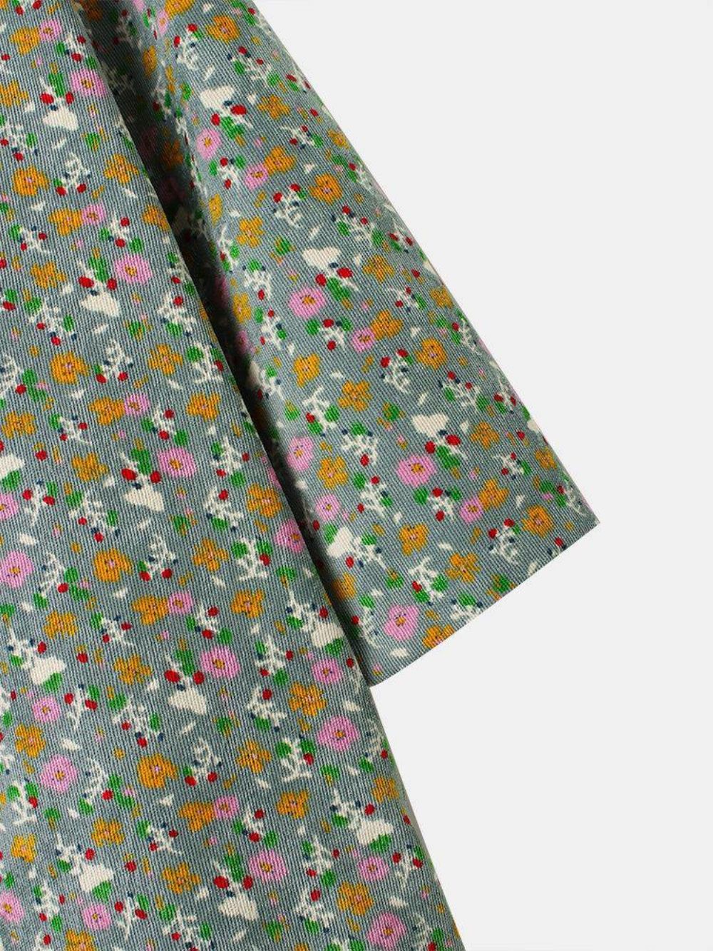 Boheemse Bloemenprint 3 4 Mouwen Casual Jack Dames