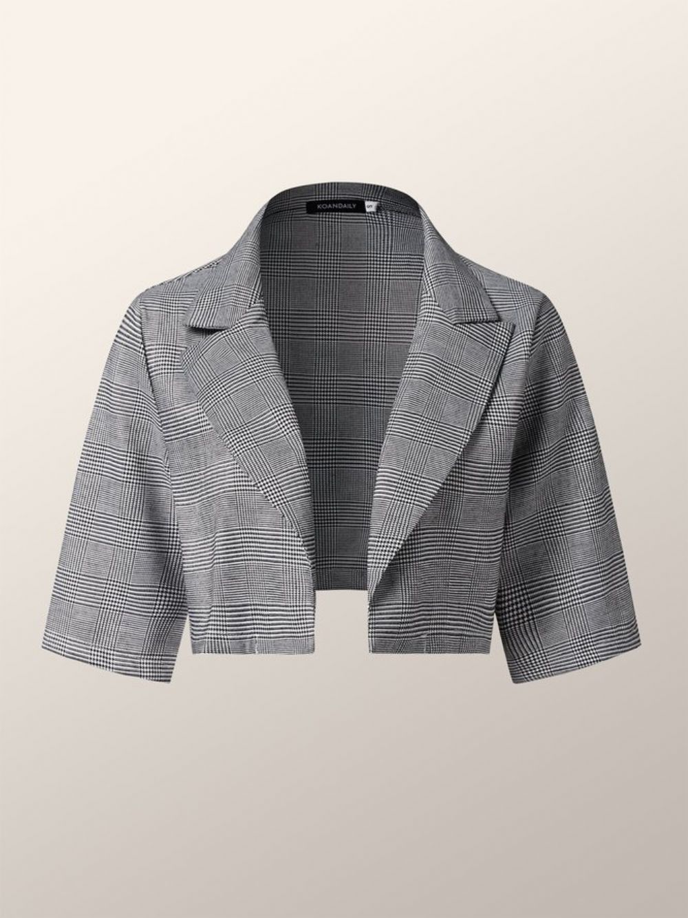 Cropped Halve Mouw Dagelijkse Reverskraag Regular Fit Urban Blazer