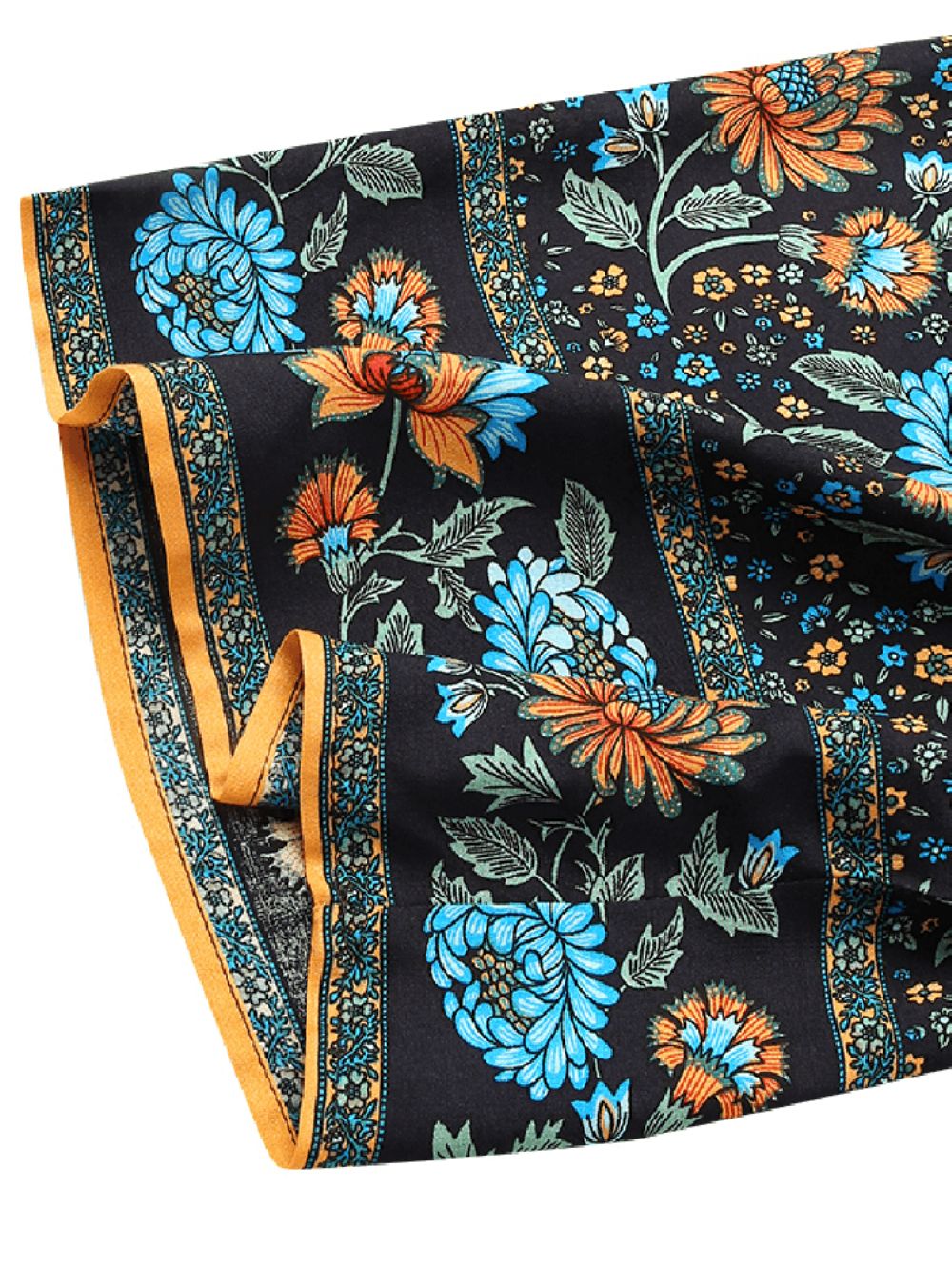 Dames Boheems Vintage Vest Met Lange Mouwen Bloemenprint