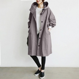 Oversized Halflange Losse Windjack Dames