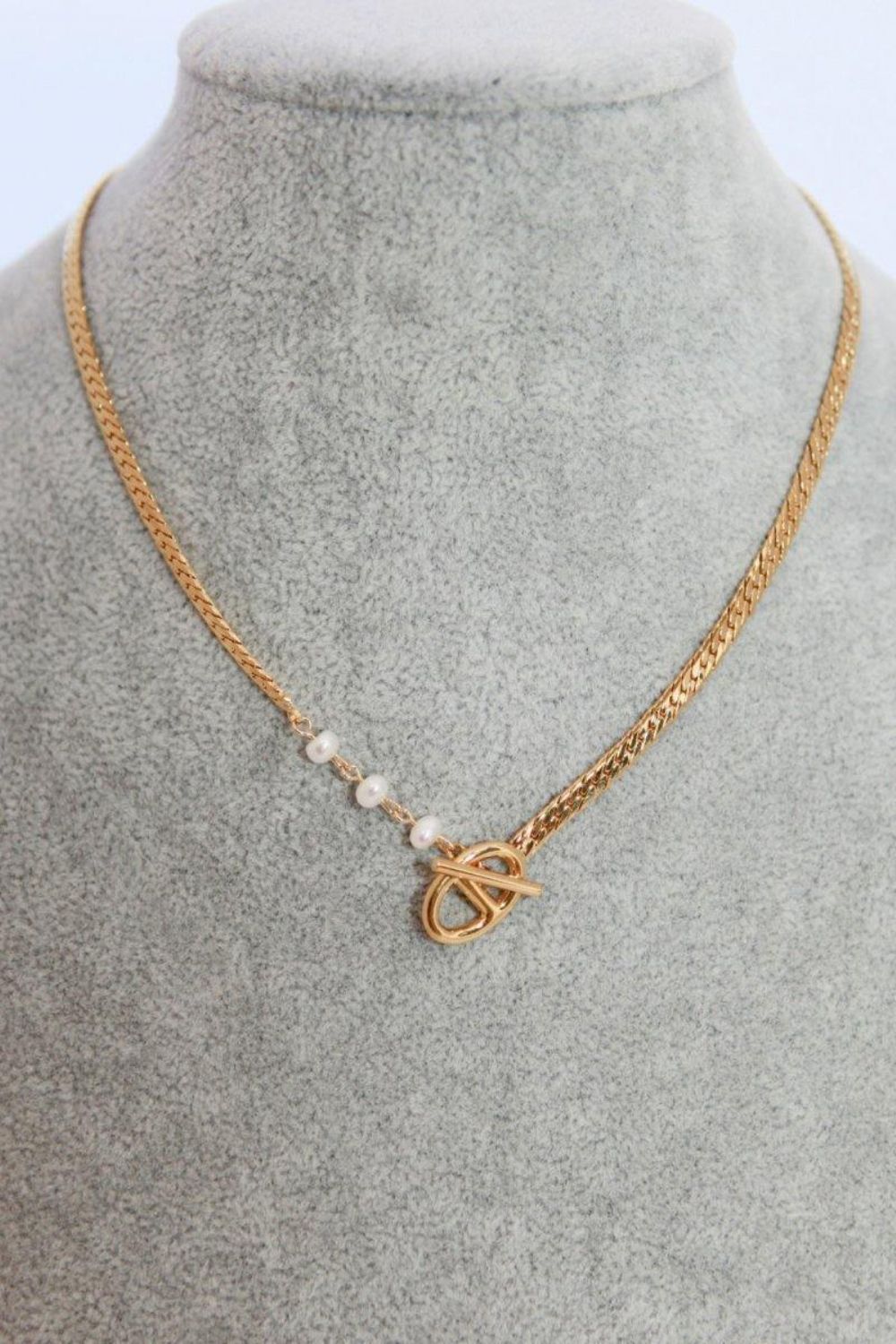 Gouden Ketting Met Parelketting