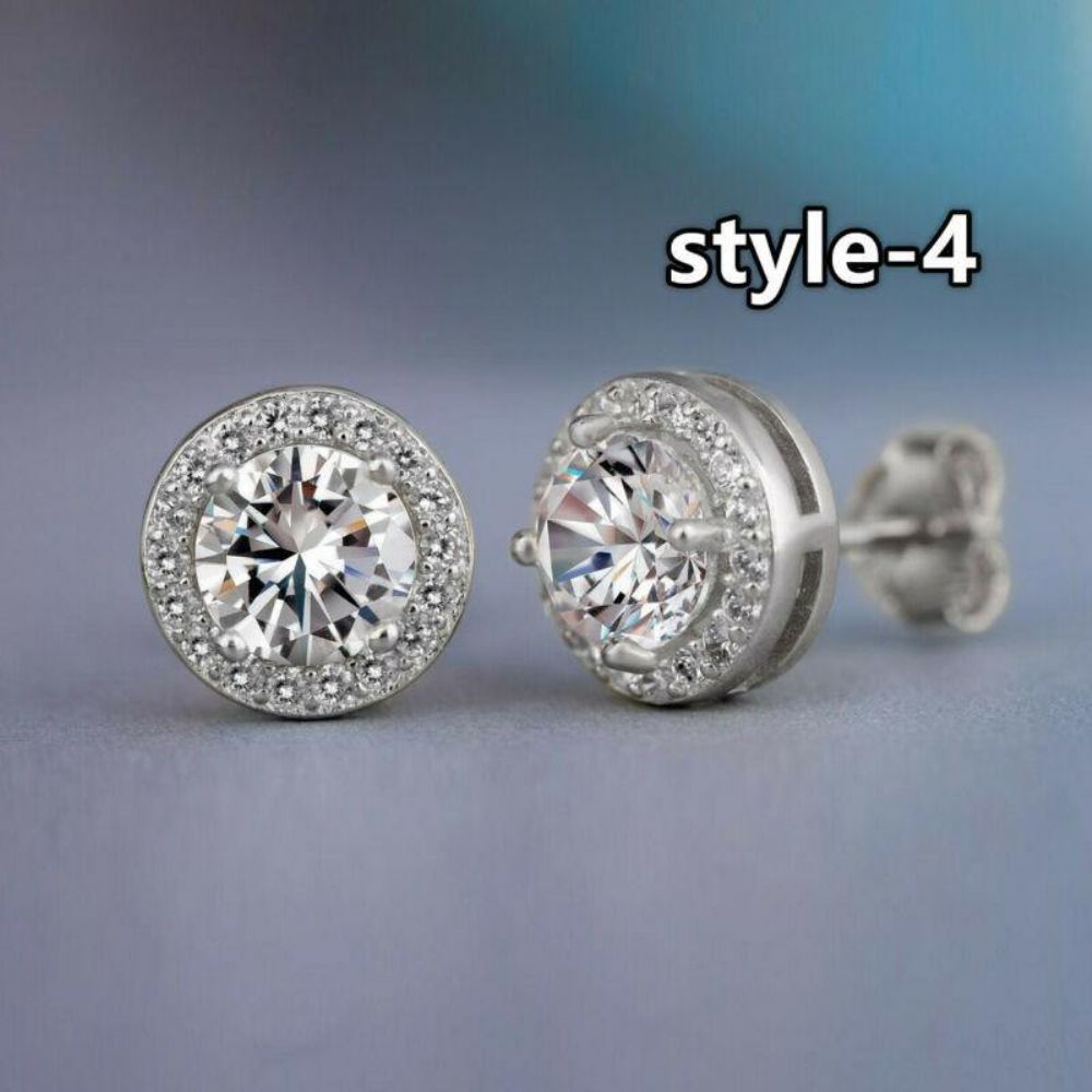 Huitan Mode Geometrische Vrouwen Stud Oorbellen Zirconia Wedding Party Dagelijks Wearable Mode-Sieraden Hot Dropshipping