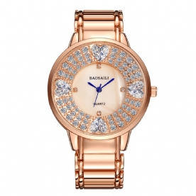 Baosaili Bsl1036 Shining Dames Polshorloge Hart Imitatie Diamant Quartz Horloge