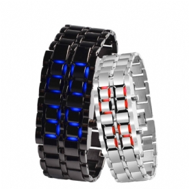 Binaire Led-Display Paar Horloge Waterdichte Digitale Armband Horloges