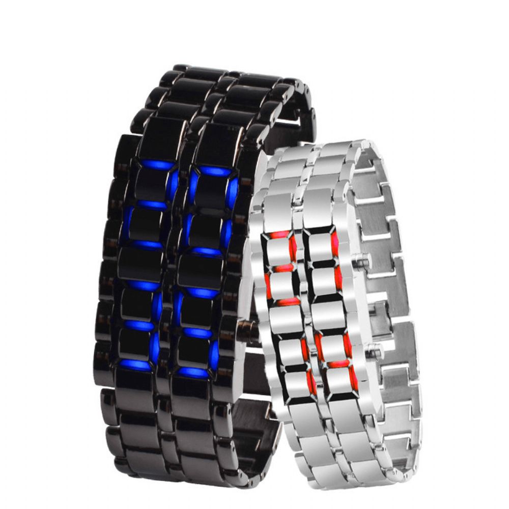 Binaire Led-Display Paar Horloge Waterdichte Digitale Armband Horloges