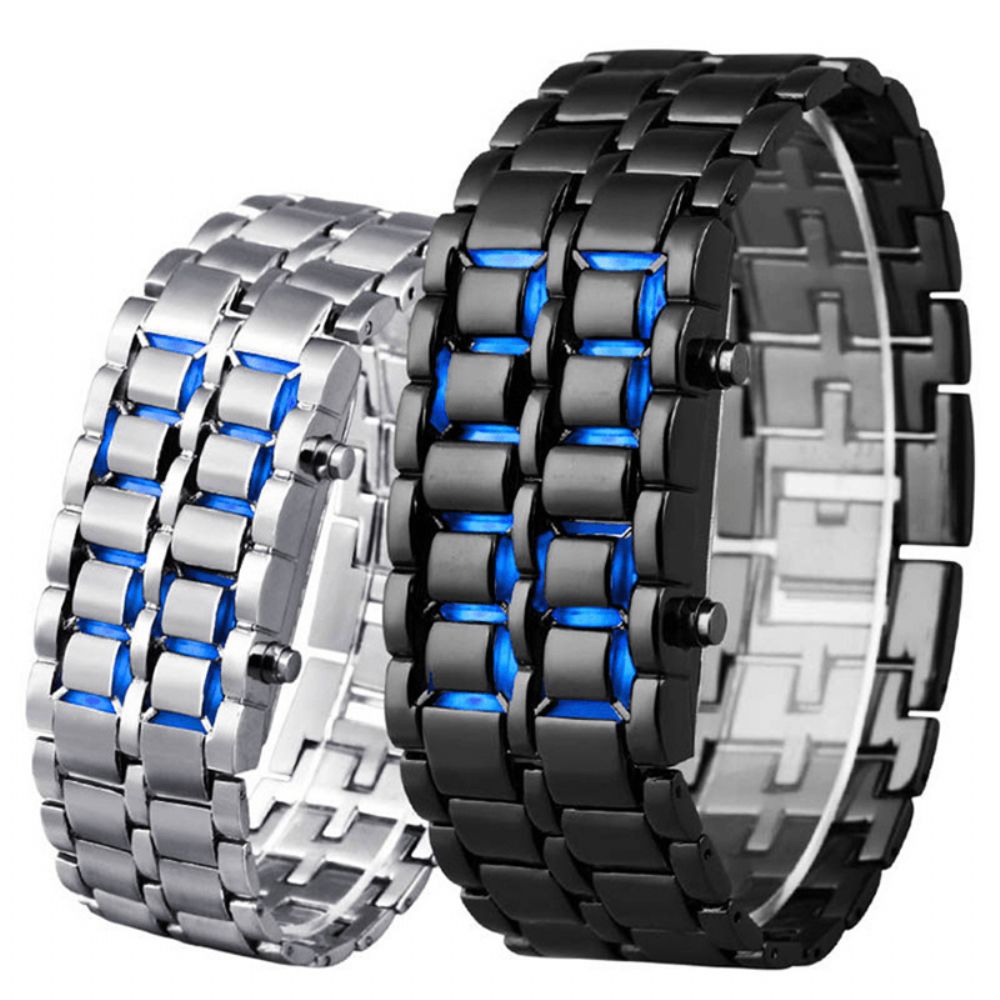 Binaire Led-Display Paar Horloge Waterdichte Digitale Armband Horloges