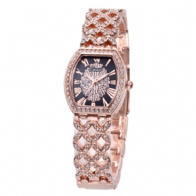 Cacaxi A131 Mode Licht Luxe Hollow Diamond Dames Quartz Horloge