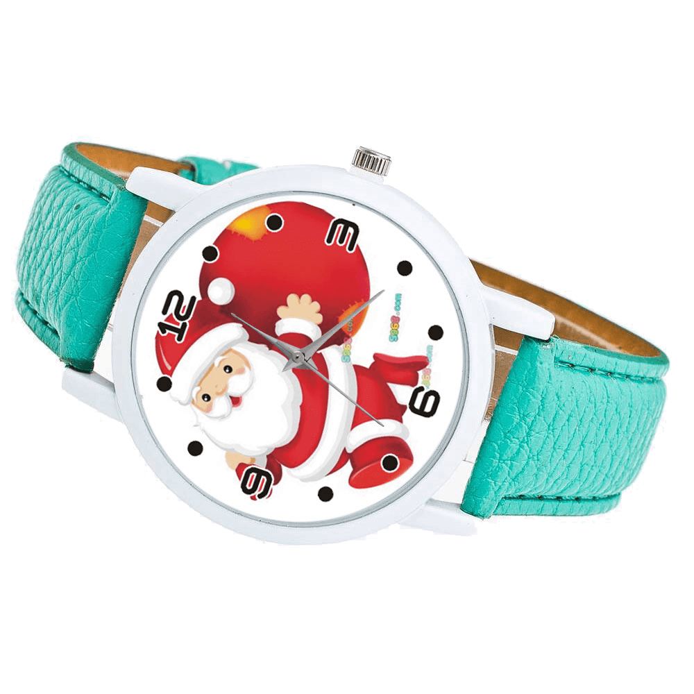 Cartoon Santa Claus Gift Pattern Cute Kinderhorloge Mode Kinderen Kwarts horloge