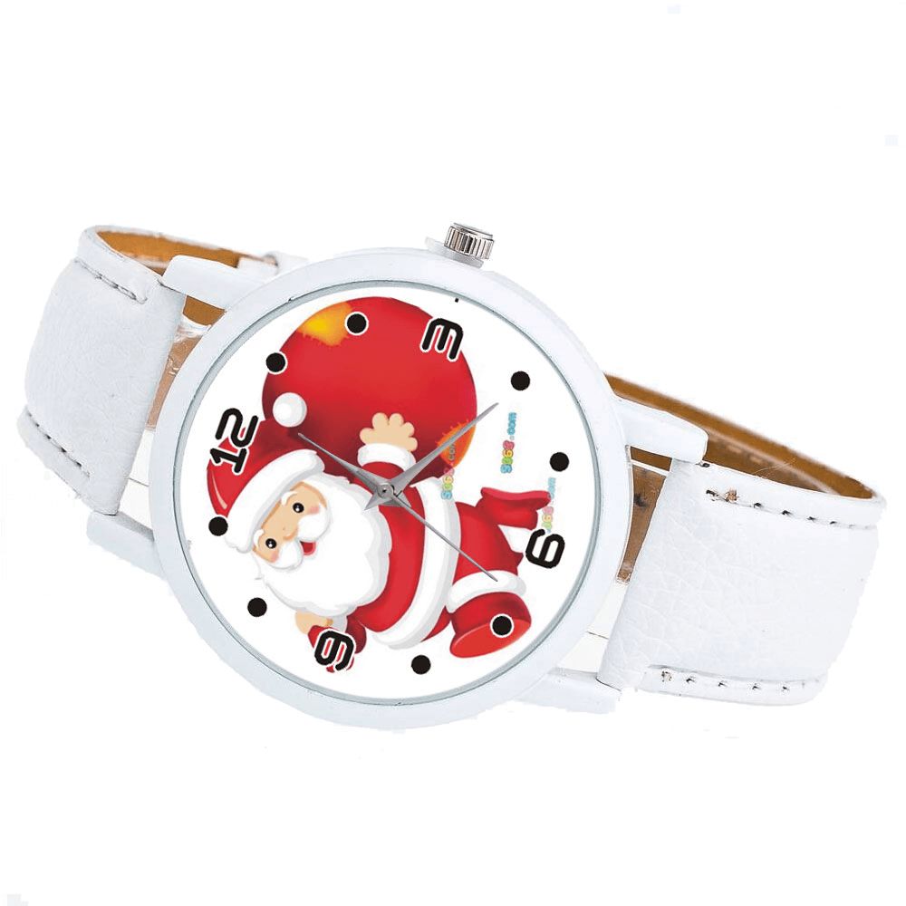 Cartoon Santa Claus Gift Pattern Cute Kinderhorloge Mode Kinderen Kwarts horloge