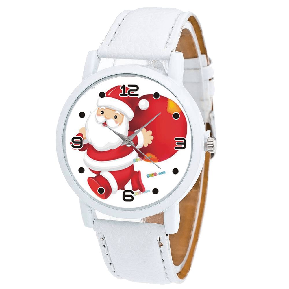 Cartoon Santa Claus Gift Pattern Cute Kinderhorloge Mode Kinderen Kwarts horloge