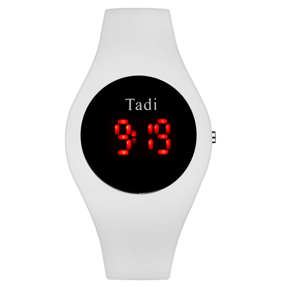 Casual Sport Mannen Vrouw Led Elektronisch Horloge Siliconen Band Lichtgevende Sensor Waterdicht Digitaal Horloge