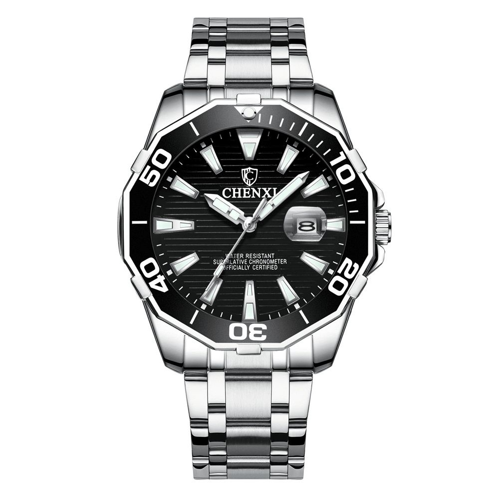 Chenxi 8205 Lichtgevende Display Waterdicht Quartz Horloge Zakelijke Stijl Heren Polshorloge