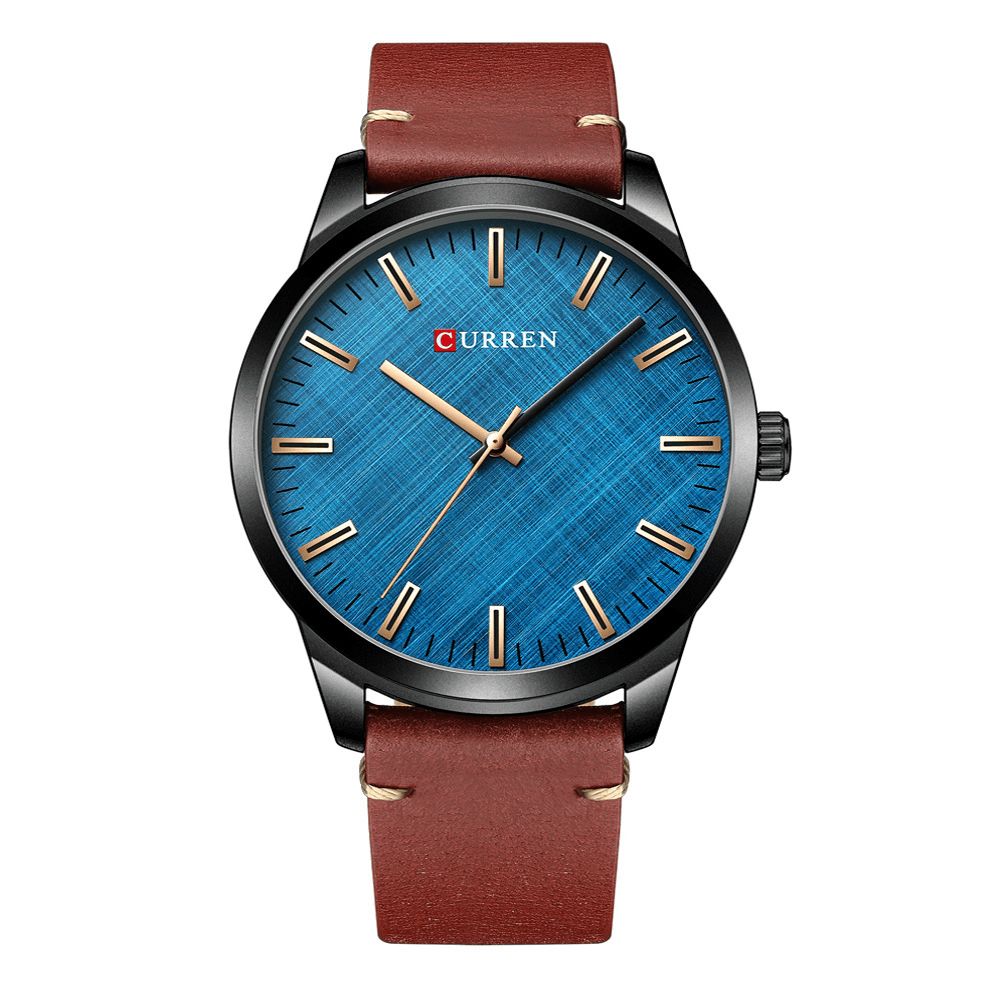 Curren 8386 Casual Stijl Ultradun Heren Polshorloge Klassieke Lederen Band Quartz Horloges