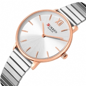 Curren 9040 Modieus Casual Stijl Dames Polshorloge Volledig Stalen Band Ultradunne Quartz Horloges