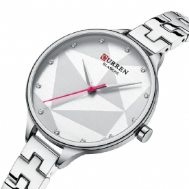 Curren 9047 Elegant Design Damespolshorloge Crystal Full Steel Quartz Horloge