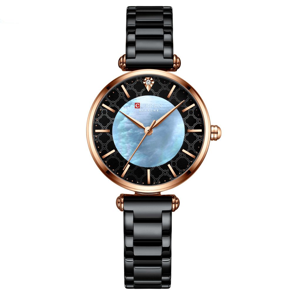 Curren 9072 Waterdicht Casual Stijl Dames Polshorloge Roestvrij Stalen Band Quartz Horloges