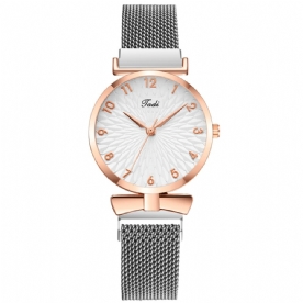 Deffrun A0503 Casual Elegant Design Dames Polshorloge Volledig Gelegeerd Quartz Horloge