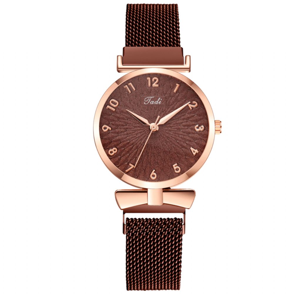 Deffrun A0503 Casual Elegant Design Dames Polshorloge Volledig Gelegeerd Quartz Horloge