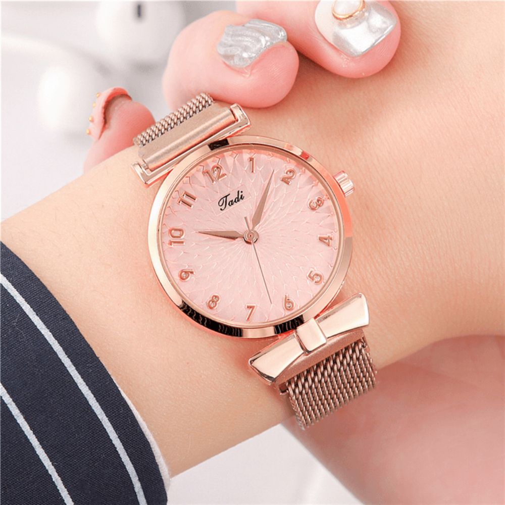 Deffrun A0503 Casual Elegant Design Dames Polshorloge Volledig Gelegeerd Quartz Horloge