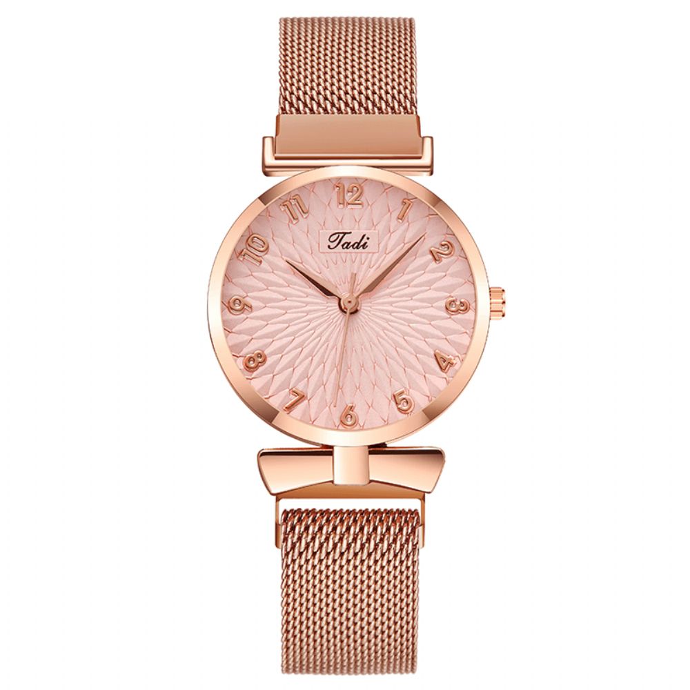 Deffrun A0503 Casual Elegant Design Dames Polshorloge Volledig Gelegeerd Quartz Horloge