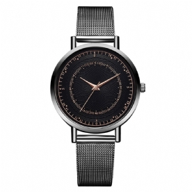 Deffrun Xr3282 Zakelijke Stijl Mesh Stalen Band Eenvoudig Ontwerp Mode Heren Horloge Quartz Horloge