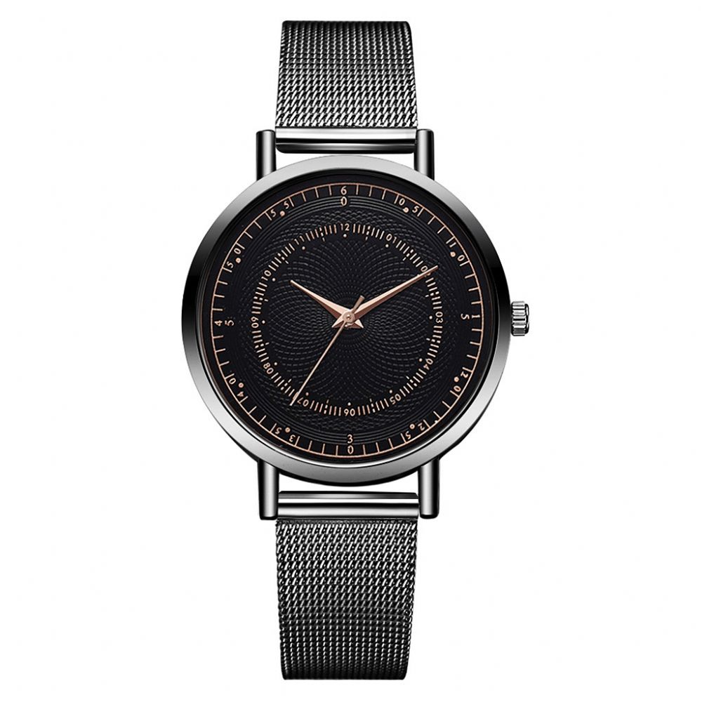 Deffrun Xr3282 Zakelijke Stijl Mesh Stalen Band Eenvoudig Ontwerp Mode Heren Horloge Quartz Horloge