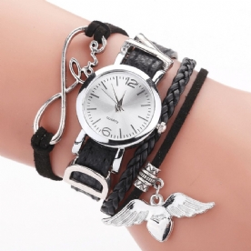 Duoya F1D262 Love Dress Dames Armband Horloge Retro Stijl Quartz Horloges