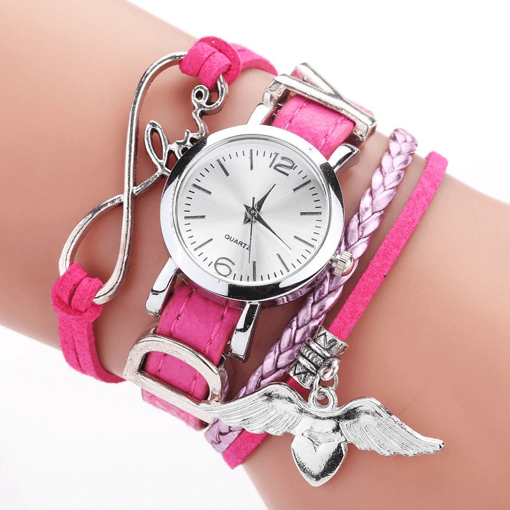 Duoya F1D262 Love Dress Dames Armband Horloge Retro Stijl Quartz Horloges