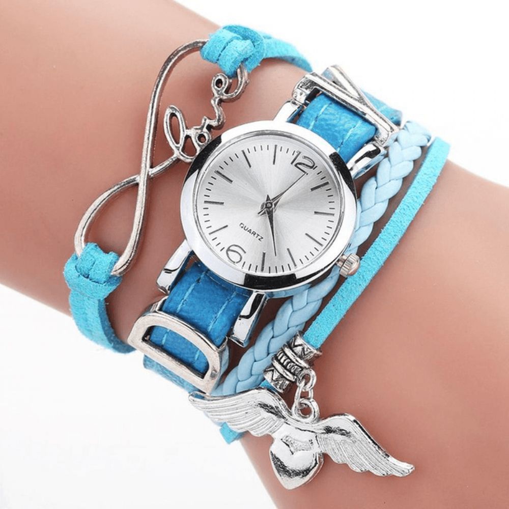 Duoya F1D262 Love Dress Dames Armband Horloge Retro Stijl Quartz Horloges