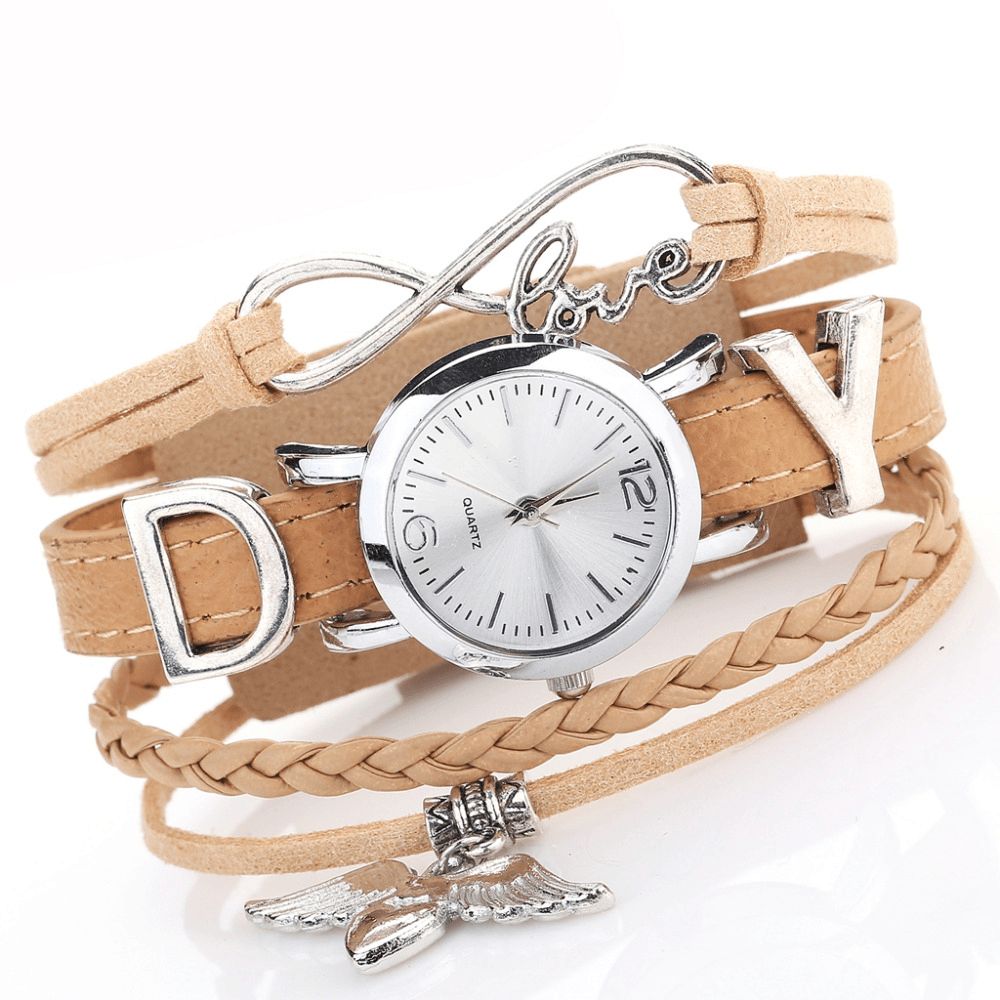 Duoya F1D262 Love Dress Dames Armband Horloge Retro Stijl Quartz Horloges