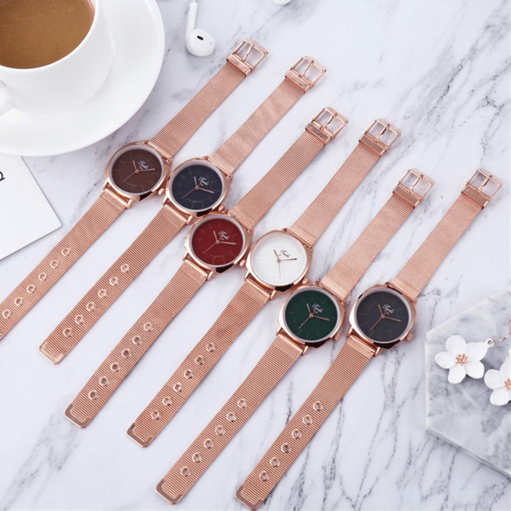 Eenvoudig Casual Elegant Dameshorloge Volledig Gelegeerd Waterdicht Waterdicht Quartz Horloges