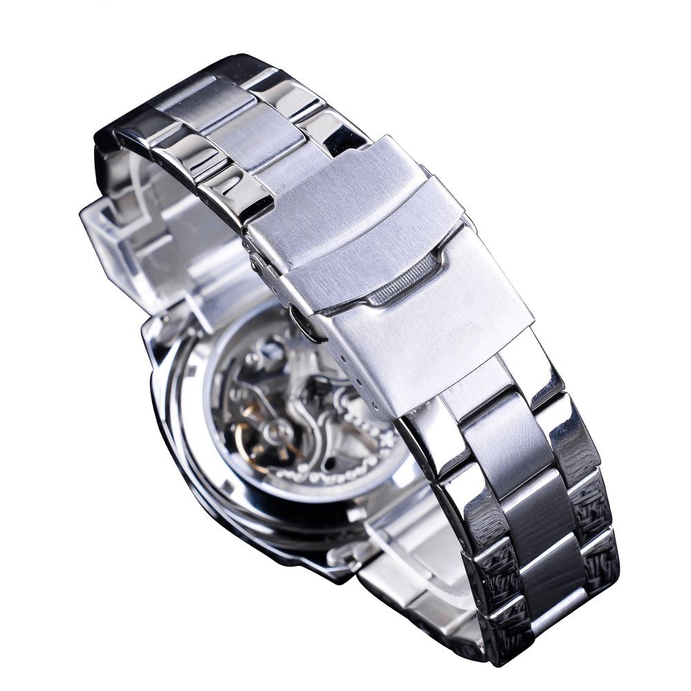 Forsining Gmt1091 Licht Luxe 3Atm Waterdicht Lichtgevend Display Mode Heren Mechanisch Horloge