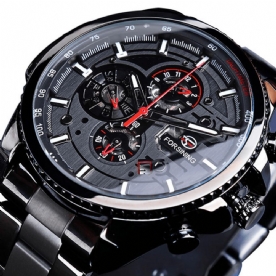 Forsining Gmt1137 Mode Herenhorloge Lichtgevende Week Maandweergave Automatisch Mechanisch Horloge