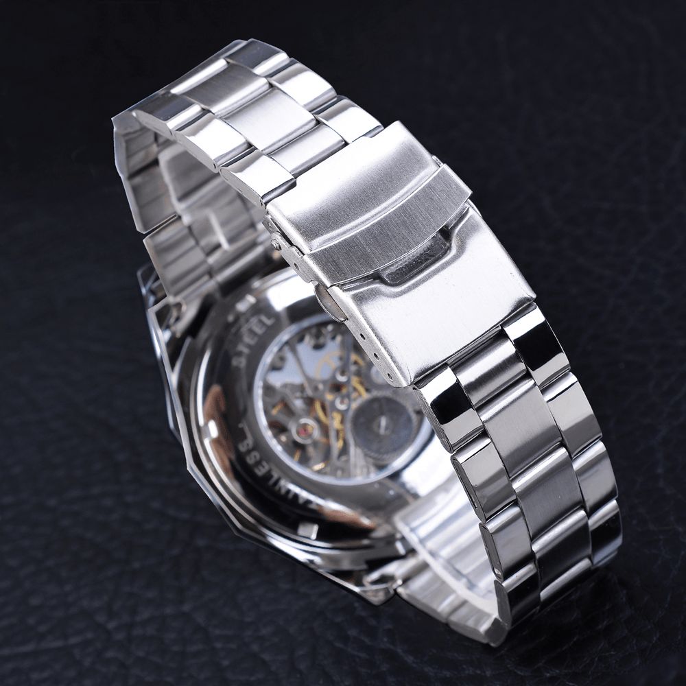 Forsining S101 Mode Herenhorloge 3Atm Waterdicht Lichtgevend Mechanisch Horloge