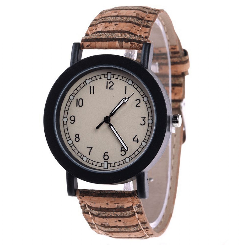 Fshion Dameshorloge Met Kleur Wijzerplaat Retro Quartz Horloge