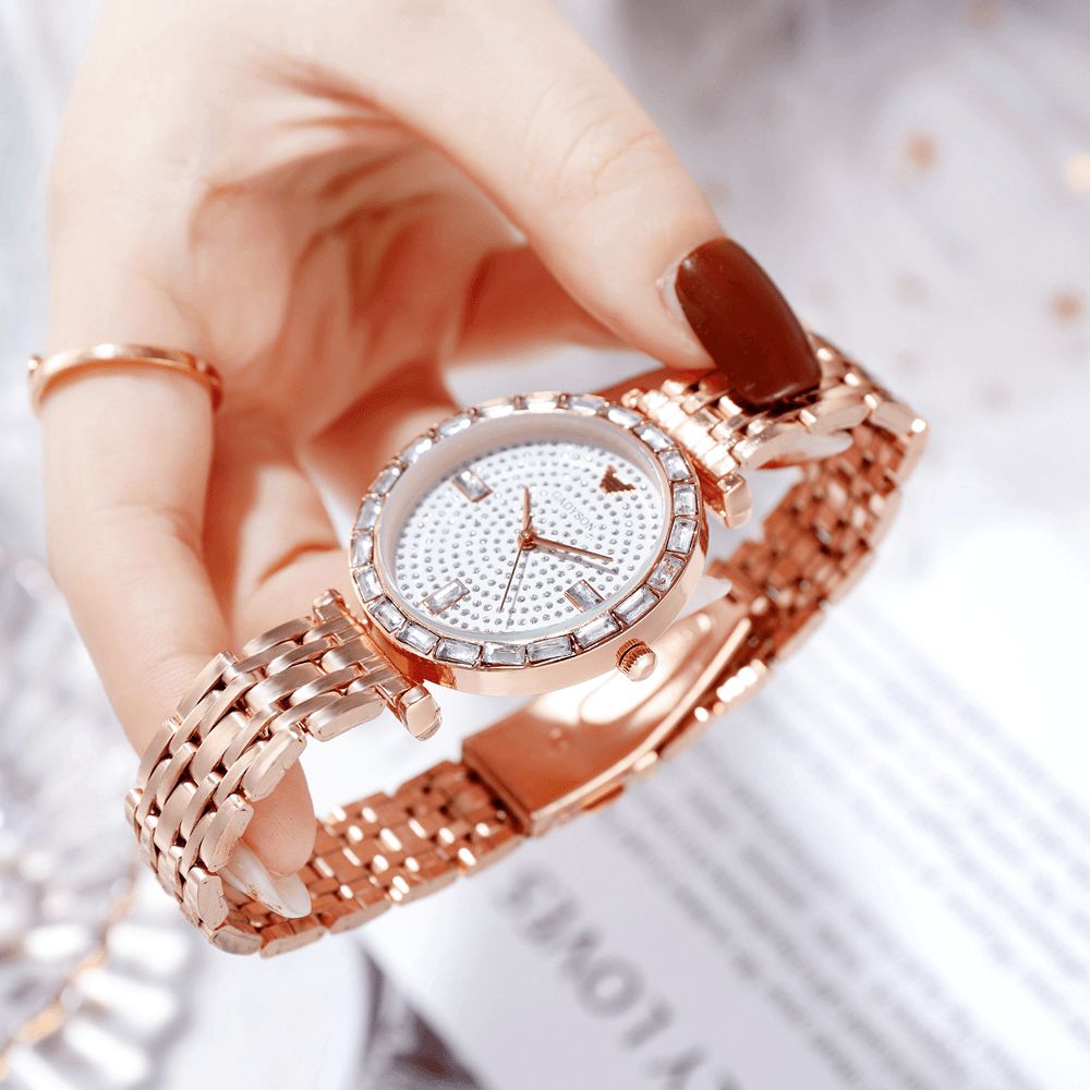 Greyson A0Q05 Mode Dames Horloge Licht Luxe Crystal Diamond Starry Lady Quartz Horloge