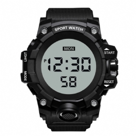 Honhx 55F-783 Heren Lichtgevende Stopwatch Wekker Mode Digitaal Horloge