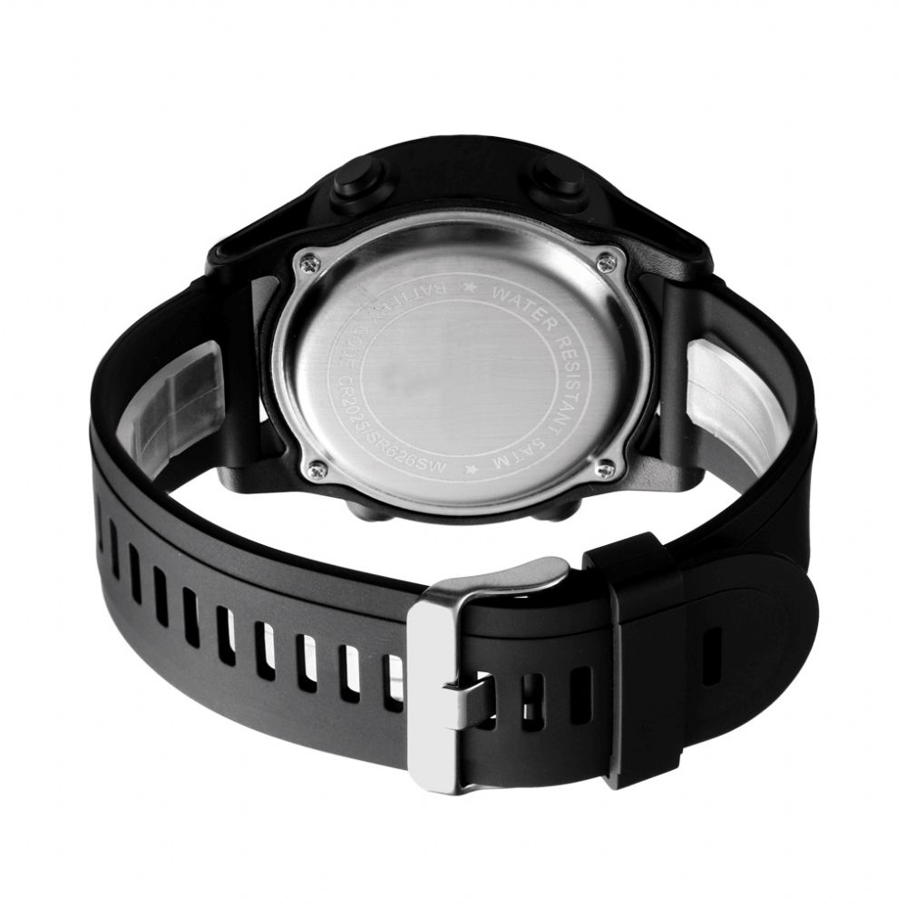 Honhx 62X-66F Mode Lichtgevende Display Wekker Sportstijl Heren Digitaal Horloge