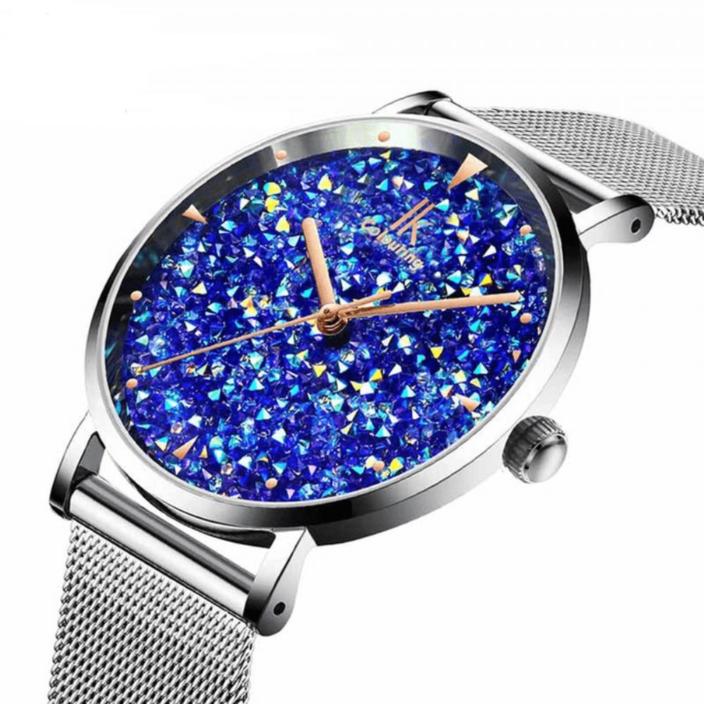 Ik Coloring Ik028 Mode Style Gypsophila Dial Dames Magnetisch Horloge Ultradun Quartz Horloge