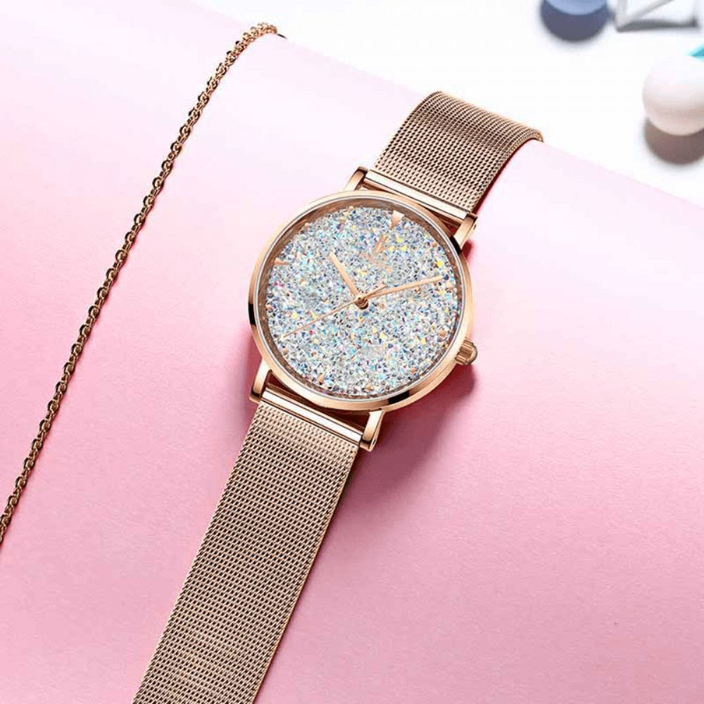 Ik Coloring Ik028 Mode Style Gypsophila Dial Dames Magnetisch Horloge Ultradun Quartz Horloge