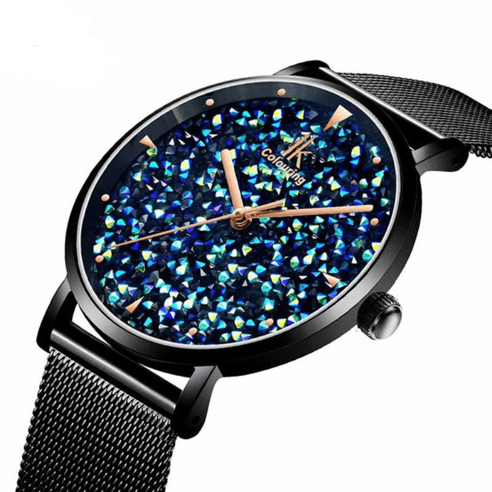 Ik Coloring Ik028 Mode Style Gypsophila Dial Dames Magnetisch Horloge Ultradun Quartz Horloge