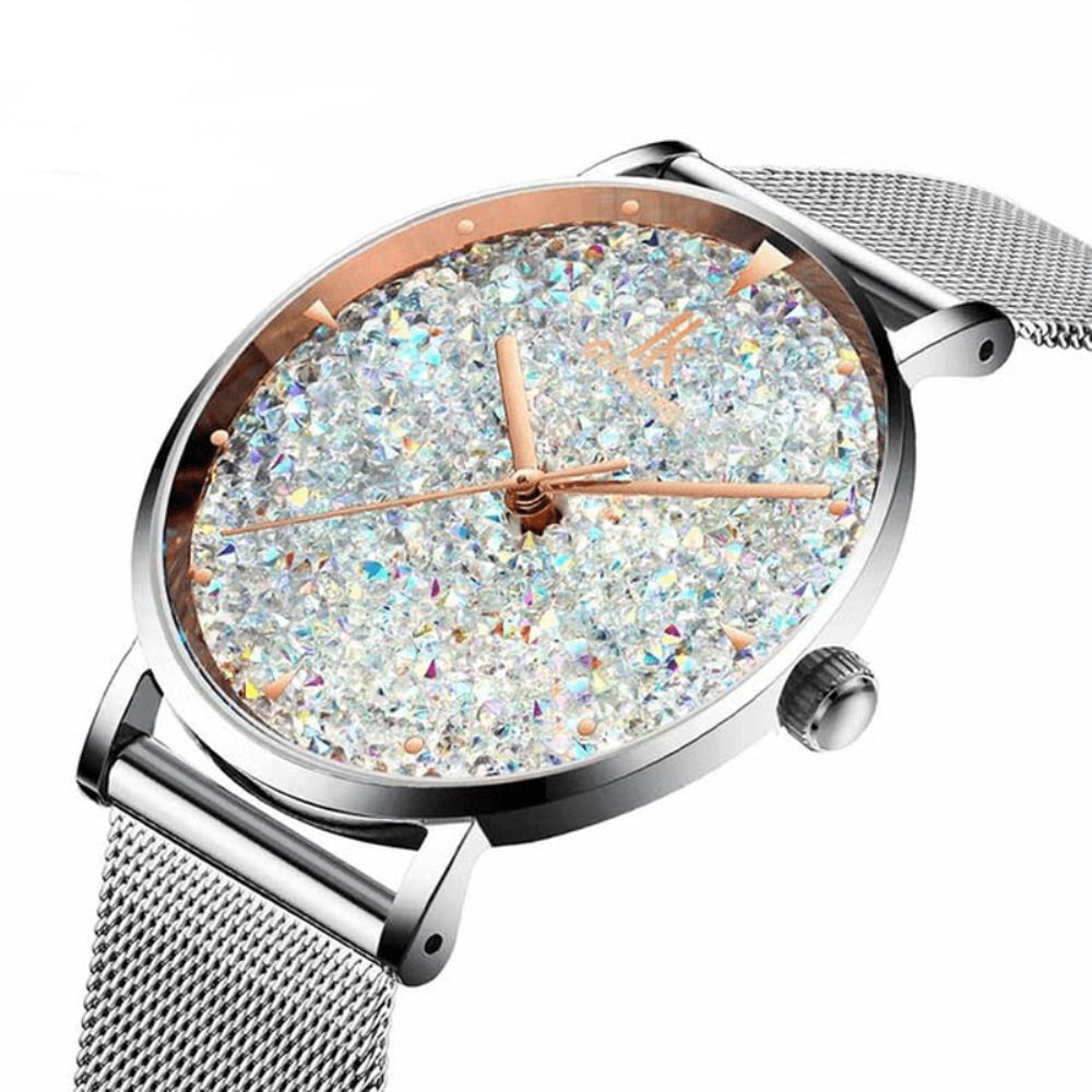 Ik Coloring Ik028 Mode Style Gypsophila Dial Dames Magnetisch Horloge Ultradun Quartz Horloge